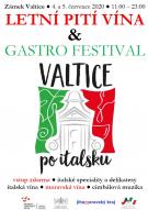 Letní pití vína a gastrofestival "Valtice po italsku" 1